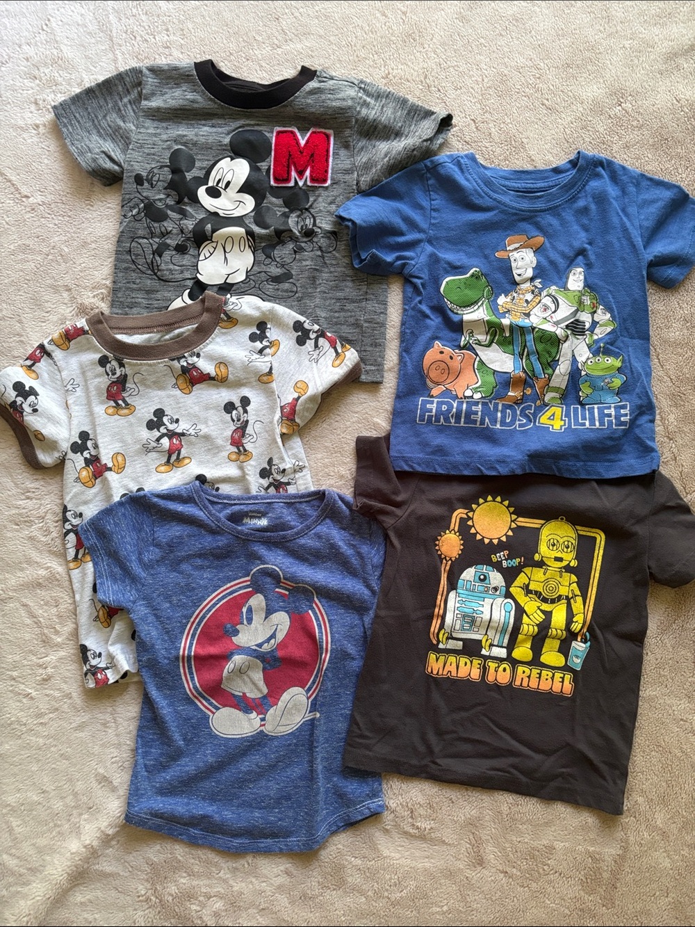 2T Disney tees bundle